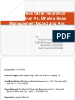Employees State Insurance: Corporation vs. Bhakra Beas Management Board and Anr