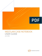 Case Notebook User Guide