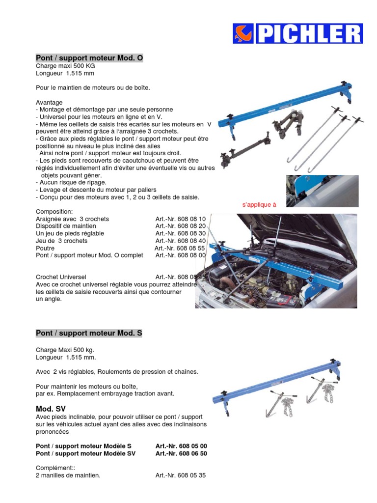 Couple De Serrage Moteur Puma 2 2 Hdi Pont / Support Moteur Mod. O: S'applique À | PDF | Courroie | Pont