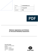 Methods, Appls and Software For Structural Reliability
