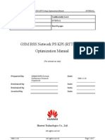 54 GSM BSS Network Performance PS KPI (RTT Delay) Optimization Manual