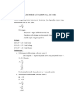 Analisis Taraf Kesukaran Soal Uji Coba