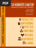 What Do Nonprofits Stand for JHUCCSS 12.2012