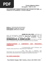 Embargos a Execuçao - Carlos