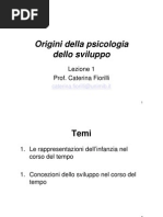 Origini Della Psicologia Dello Sviluppo