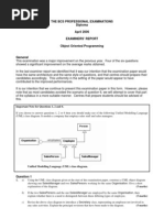 General: The Bcs Professional Examinations Diploma April 2006 Examiners' Report Object Oriented Programming