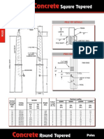 Concrete Square Tapered Poles