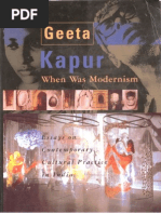 Download Geeta Kapur - When Was Modernism Essays on Contemporary Cultural Practice in India by Rafael Alarcn Vidal SN125390198 doc pdf