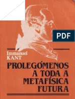 Kant - Prolegômenos a toda a Metafisica Futura