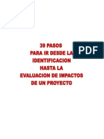 Los 39 Pasos Del Proyecto - Jorge González Caro