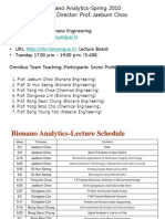 Bionano Analytics-Spring 2010 Course Director: Prof. Jaebum Choo