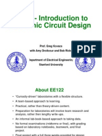 Intro to Electronic Circuit Design at Stanford