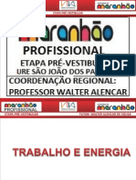 FÍSICA - TRABALHO E ENERGIA