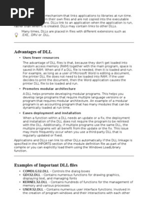 Dll Library Computing Software Development