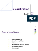 Cost Classification