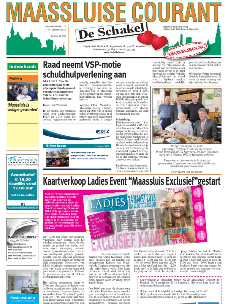 Maassluise Courant Week 07 PDF afbeelding foto
