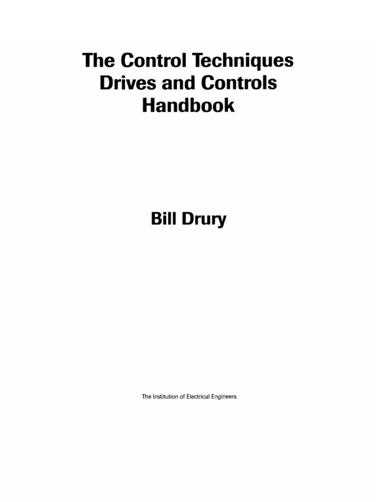 Control Techniques Drives and Controls Handbook by 3A | PDF | Electric  Motor | Rectifier