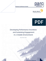 Developing Performance Incentives and Sustaining Engagement in A Volatile Environment