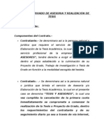 Documento Privado de Asesoria y Realización de Tesis