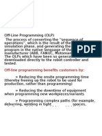Off-Line Programming Benefits Customers by