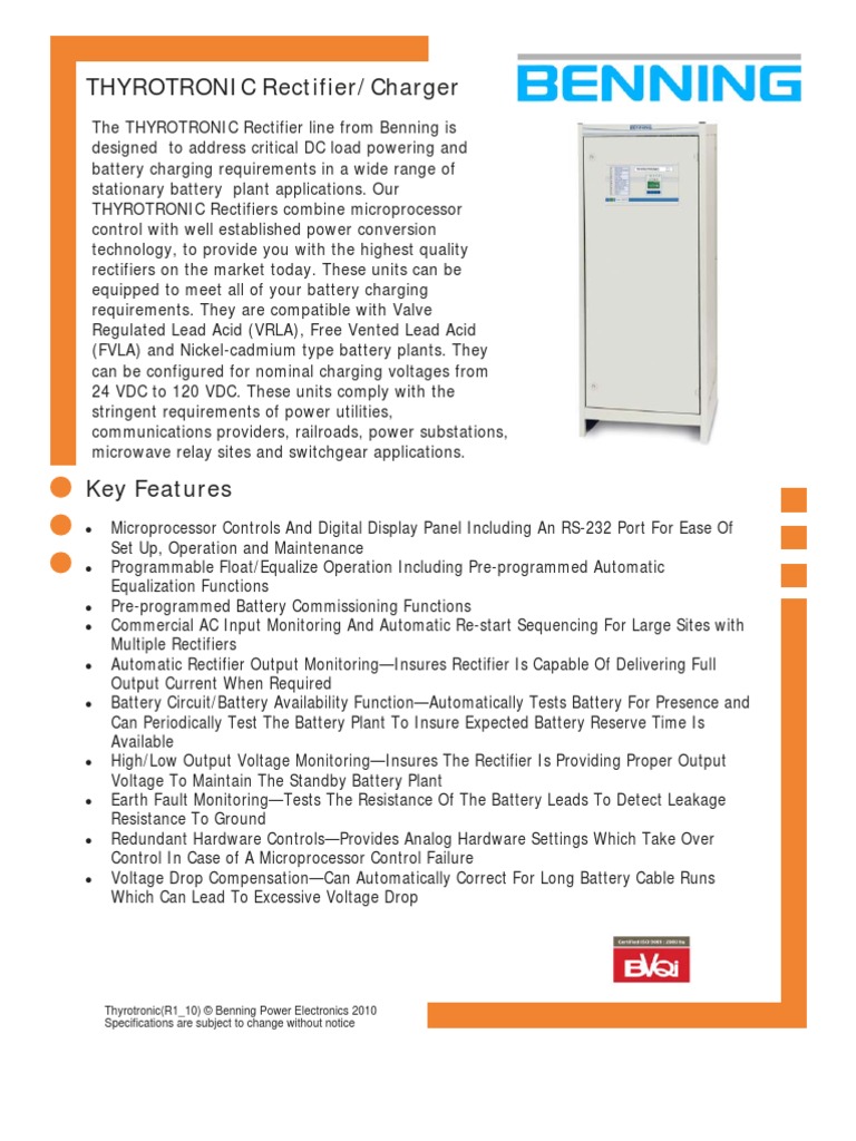 Thyrotronic (R1 10) 667 PDF Battery Charger Rectifier