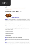 Equipment Master in SAP PM