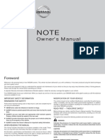 Nissan Note 2006 Owner Manual