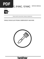 Download Brother Embroidery BES-116 -916 -1216 Service Manual by igorspam SN125477311 doc pdf