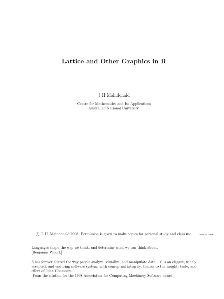 R Graphics | PDF