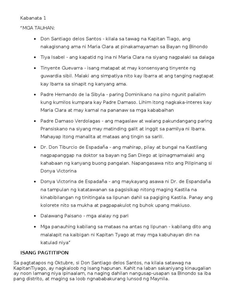 Noli me tangere summary essay tagalog image