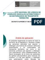 5 Reglamento Nacional de Licencias de Conducir PDF