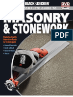 The Complete Guide To Masonry and Stonework (Black and Decker) 3rd Ed (Creative, 2010) BBS
