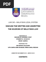 Download  Written  Unwritten On Msia Law by tejawafa SN125487085 doc pdf