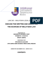 Download  Written  Unwritten On Msia Law by tejawafa SN125487085 doc pdf