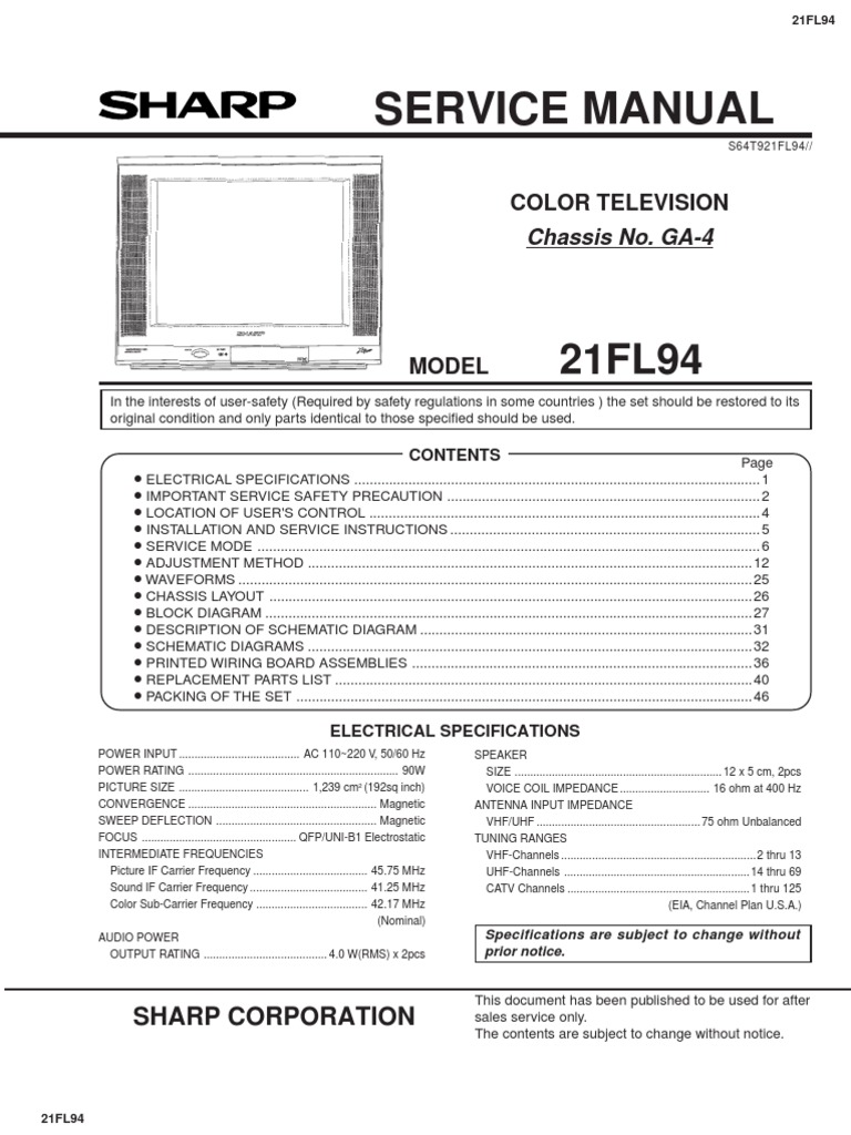 Japanese Monocrhome Tv Service Manual Hitachi Panasonic Sharp