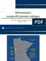 Minnesota Private College Council - Presentation On February 14, 2013