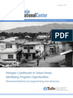 Refugee Livelihoods in Urban Areas:  Identifying Program Opportunities

Recommendations for Programming and Advocacy