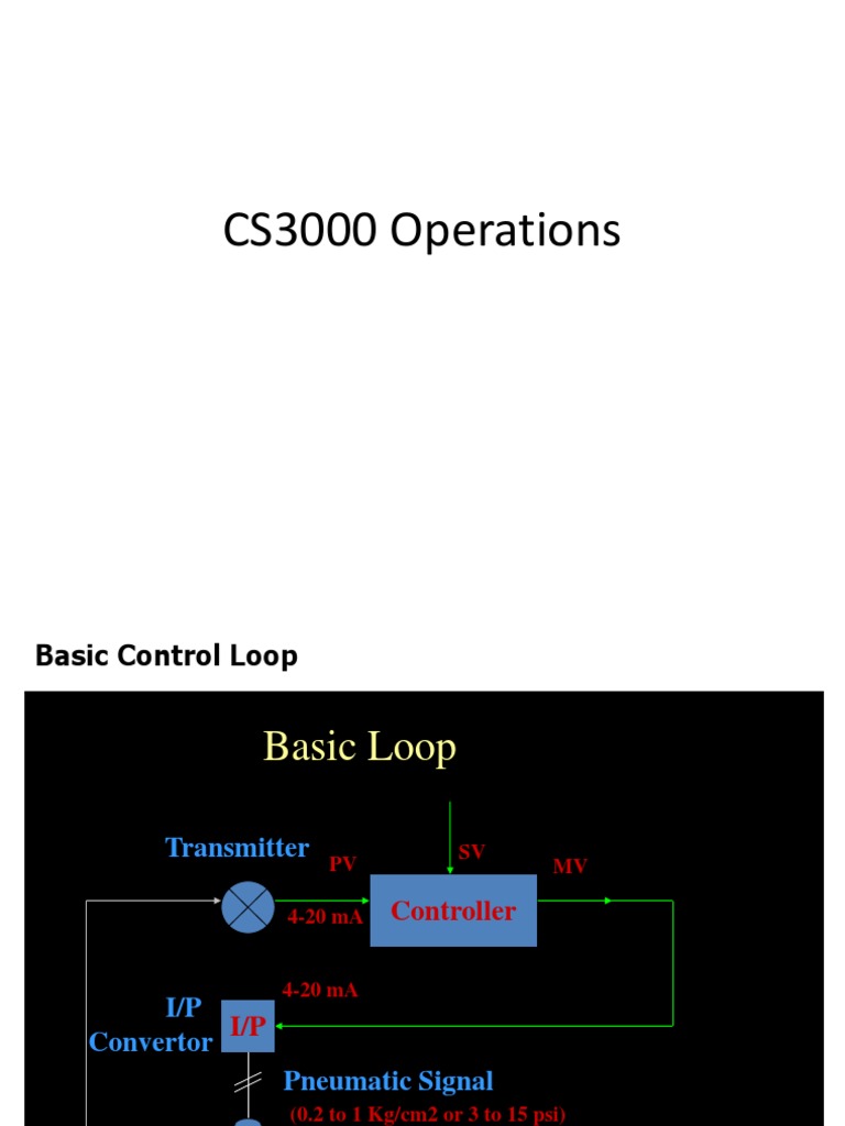 Cs3000 Operation | PDF | Control System | Central Processing Unit