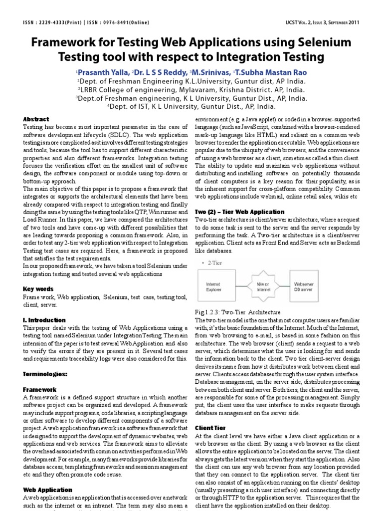 Selenium Framework PDF Selenium (Software)  Server