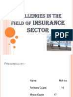 Challenges in The Field of Insurance Sector