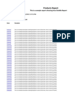 Products Report: This Is A Sample Report Showing How Doddle Report Works