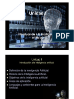 Unidad I. Introducción A La Inteligencia Artificial