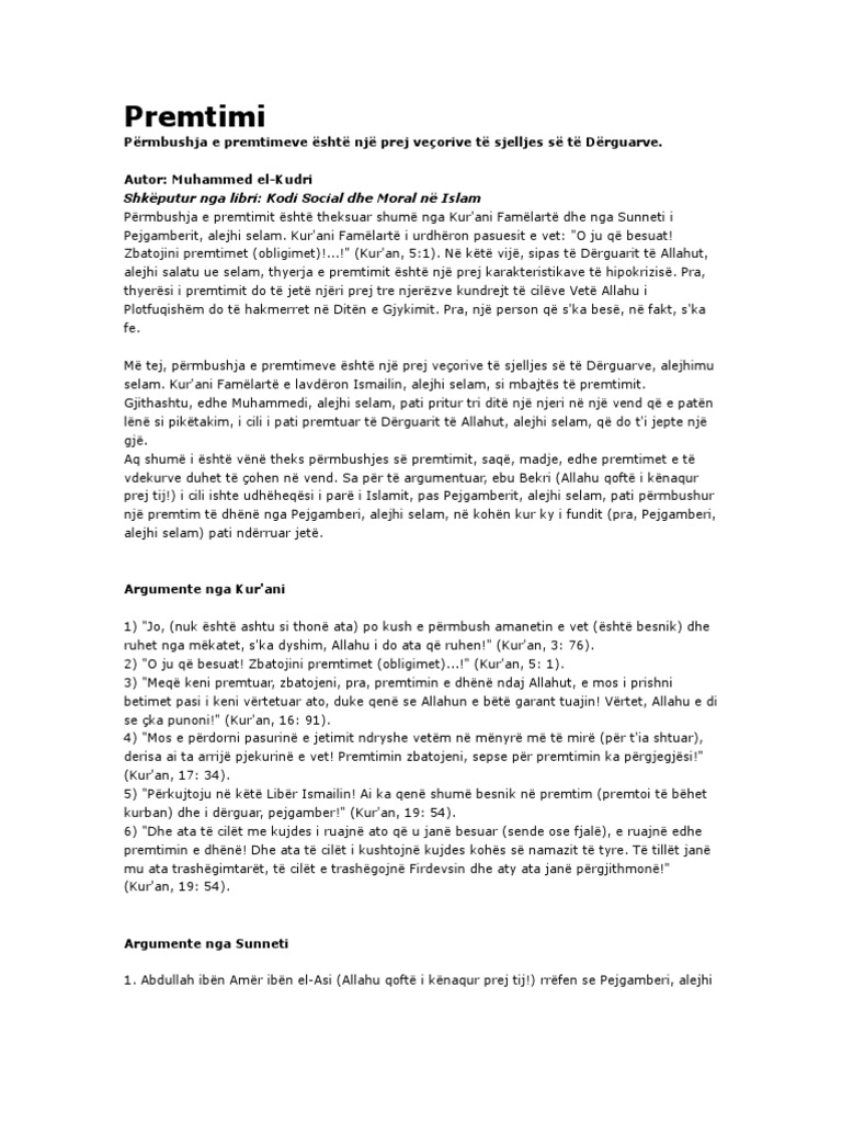 Premtimi | PDF