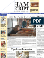 Dedham Transcript Nov. 25, 2010 Slicing Into Holiday Baking