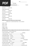 Test 2 Passive Voice VII - VIII