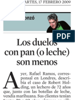 Quim Monzó. Los Duelos Con Pan (o Leche) Son Menos