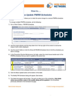 Mass Updating PMRM Schedules