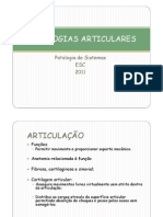 Patologias articulares: osteoartrite, artrite reumatóide e espondiloartropatias