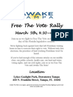 Free The Vote Flyer With Time