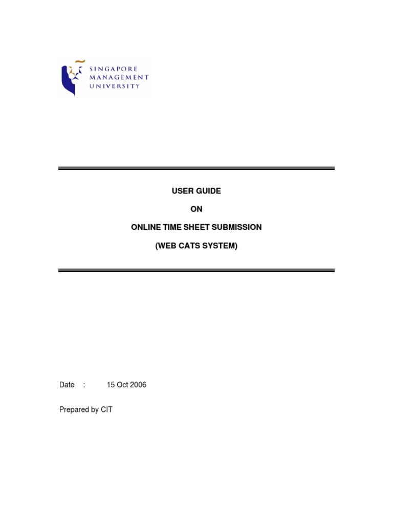 CATS Web User Guide For TempStaff Student | PDF | Microsoft Excel ...